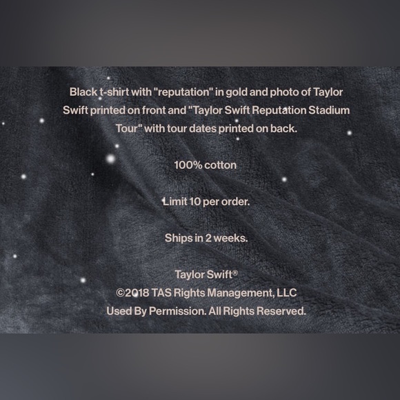 NEW Taylor Swift Reputation Tee - Picture 6 of 7